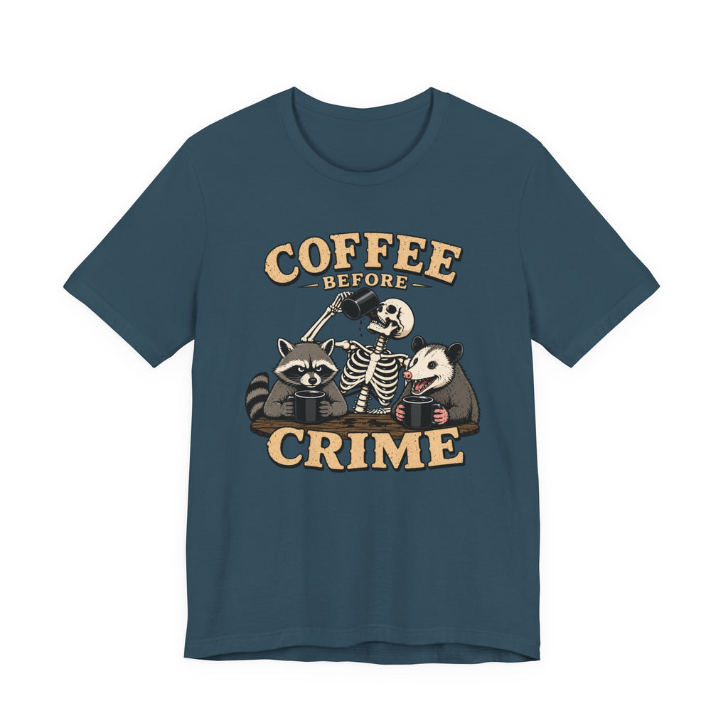 Coffee Before Crime T‑Shirt