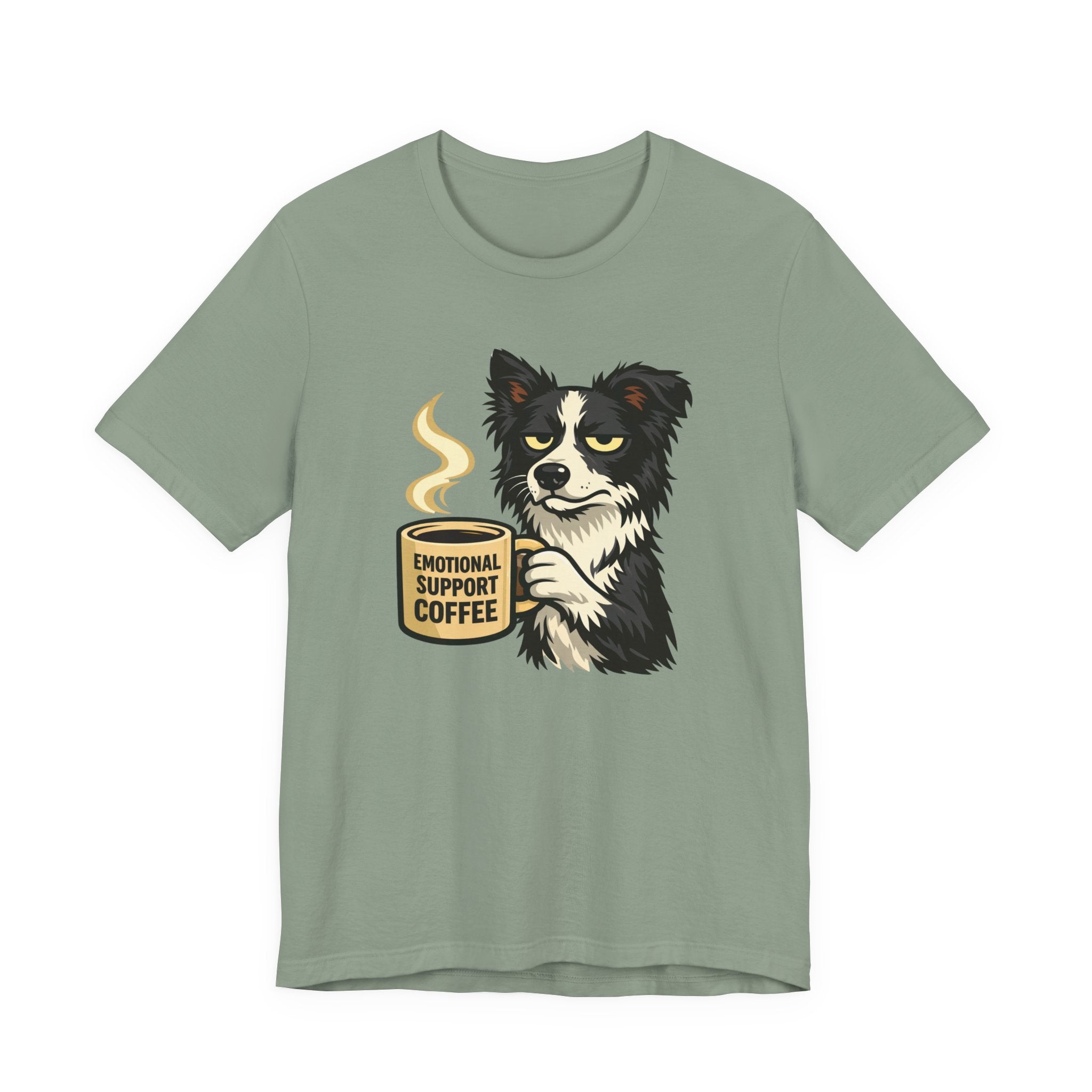 Emotional Support Coffee Dog T-Shirt