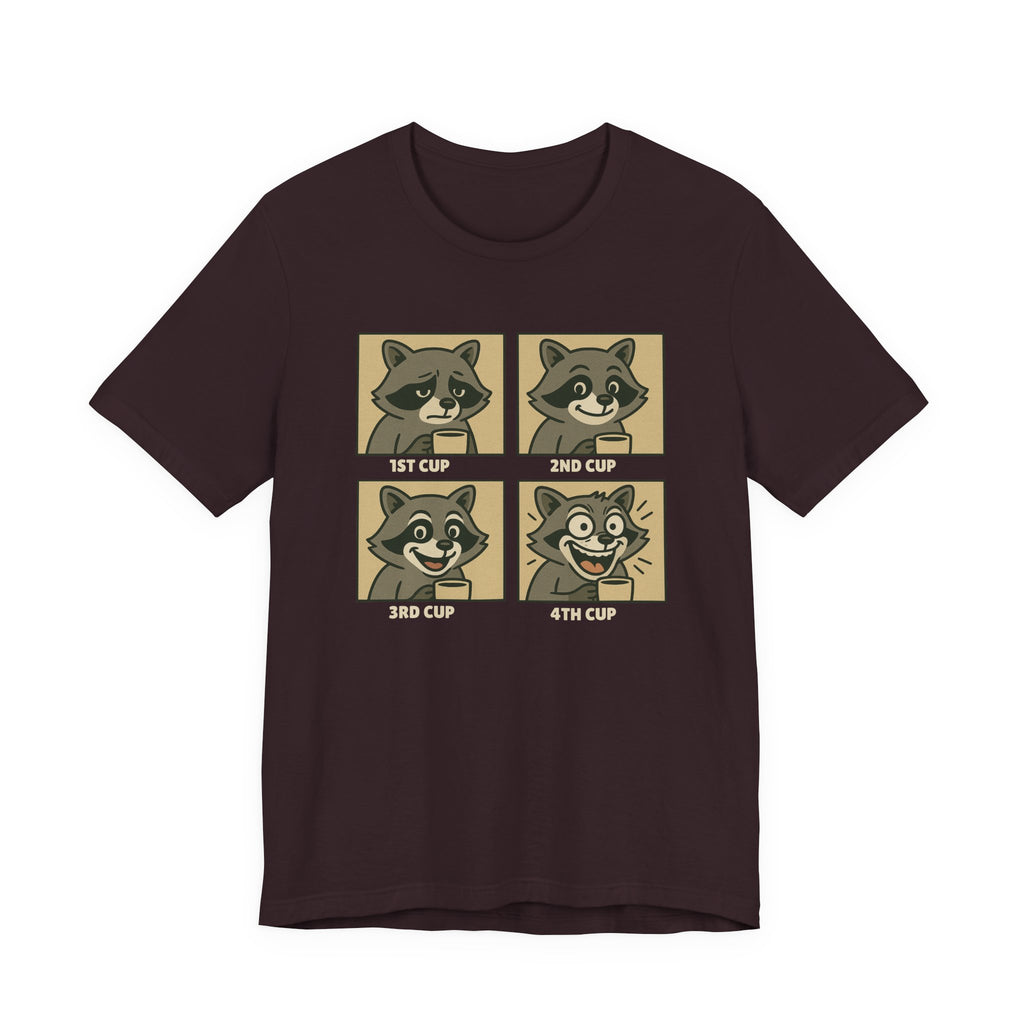 Coffee Mood Raccoon T-Shirt