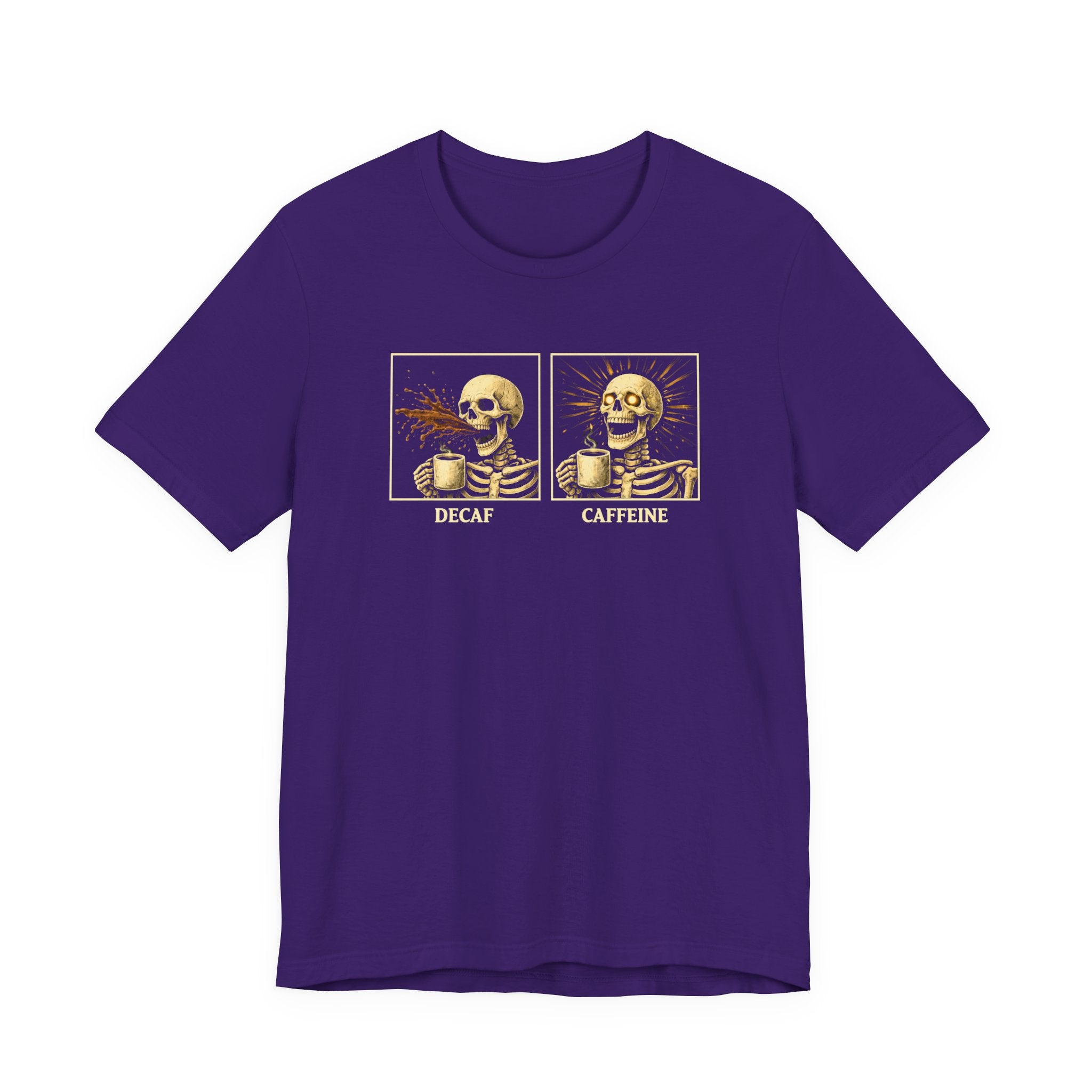 Decaf vs. Caffeine T-Shirt