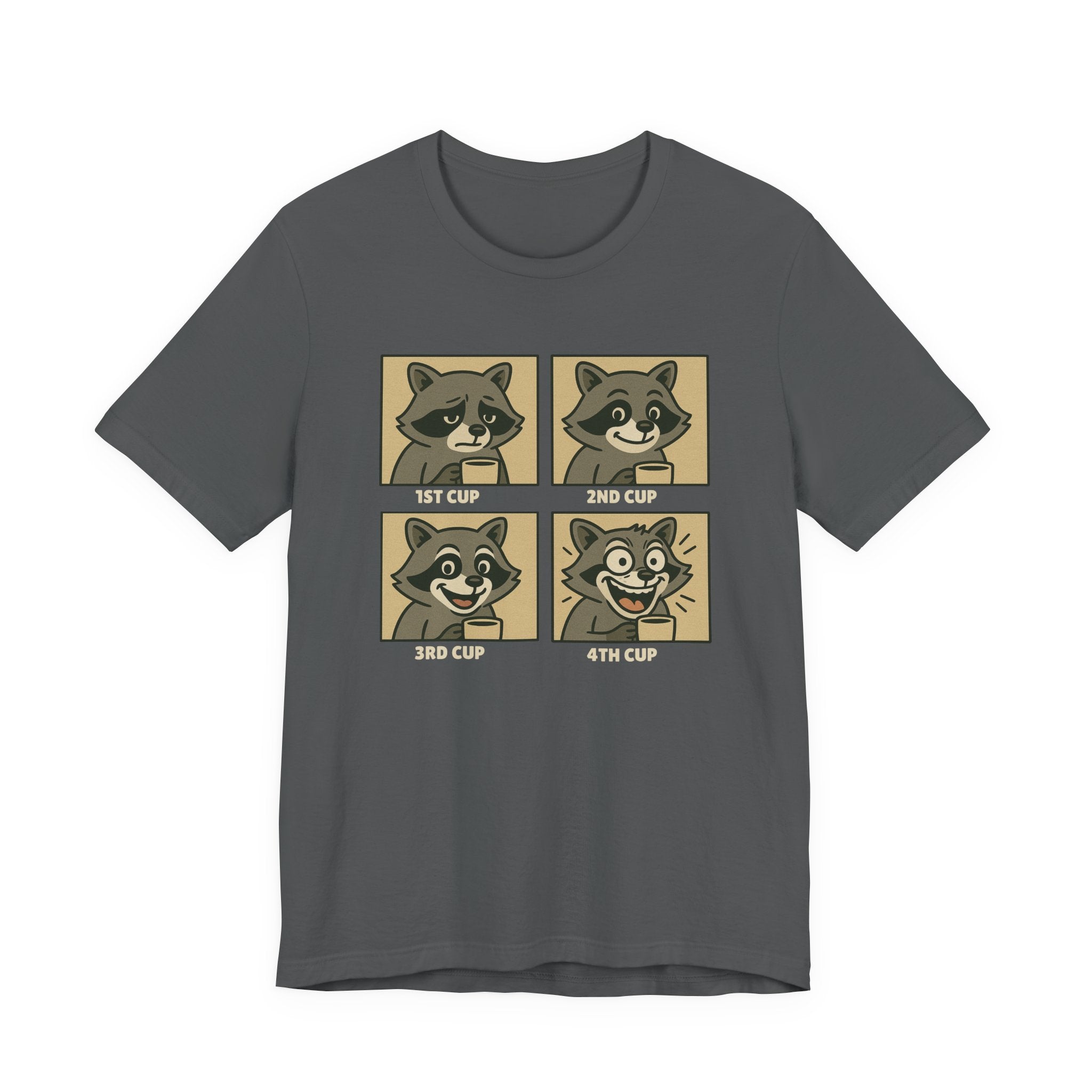 Coffee Mood Raccoon T-Shirt