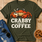 Crabby Until Coffee T-Shirt