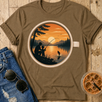 Fishing Coffee Cup T-Shirt