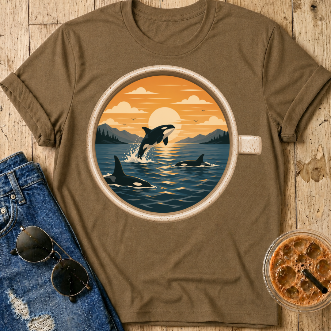Orcas Coffee Cup T-Shirt