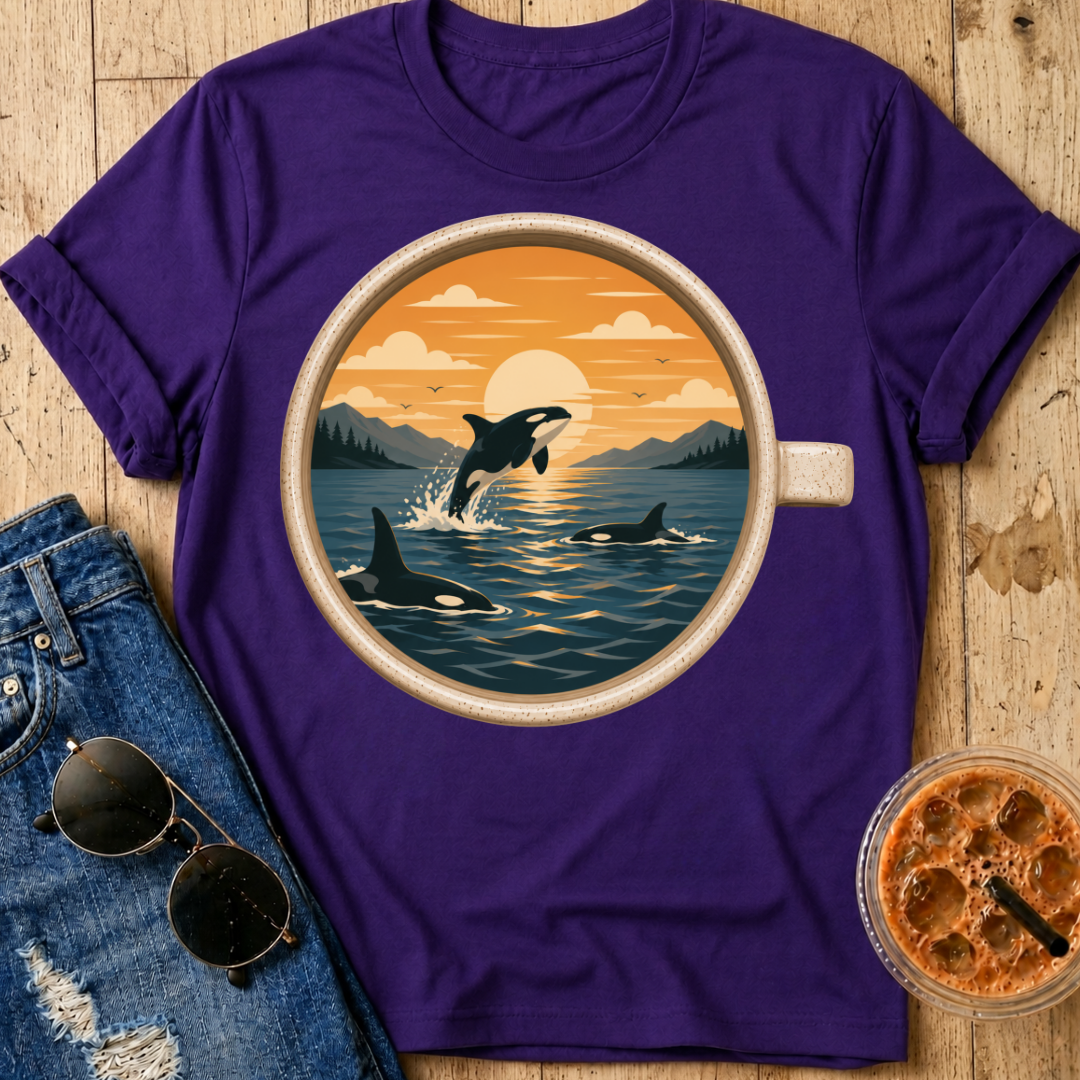 Orcas Coffee Cup T-Shirt