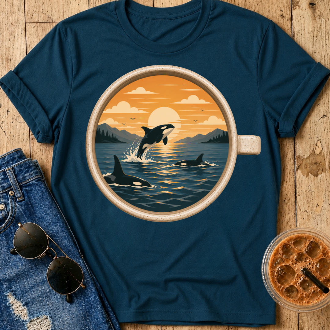 Orcas Coffee Cup T-Shirt