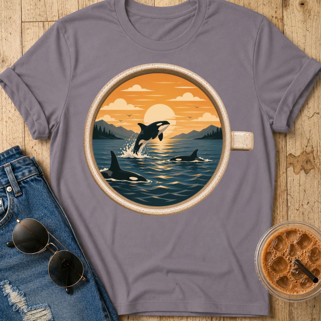 Orcas Coffee Cup T-Shirt
