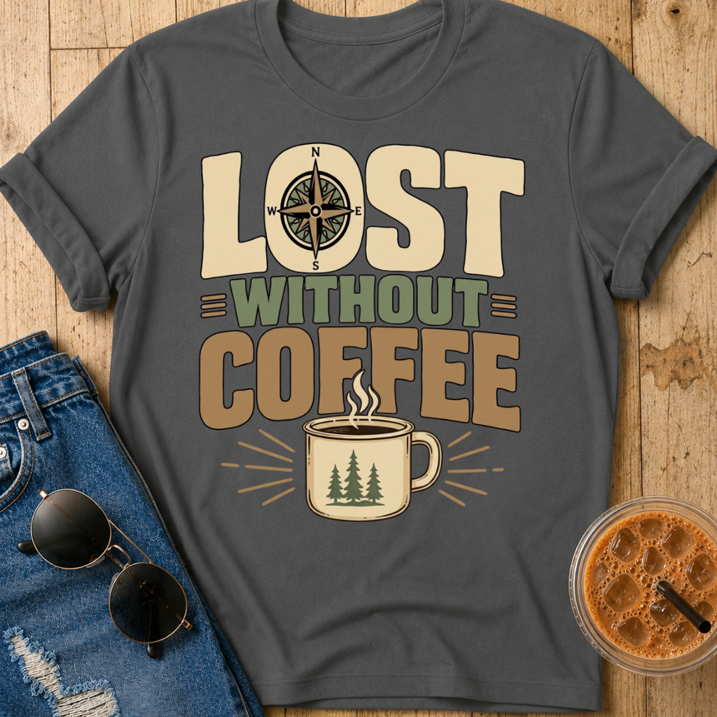 Lost Without Coffee T-Shirt