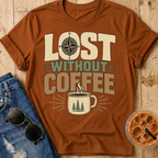 Lost Without Coffee T-Shirt