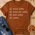 Coffee Checklist T-Shirt