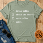 Coffee Checklist T-Shirt