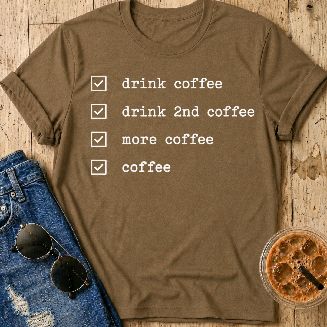 Coffee Checklist T-Shirt