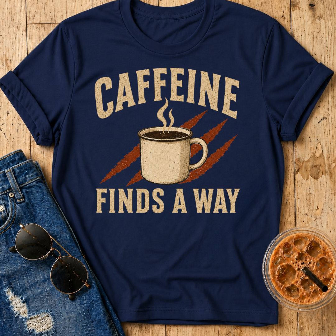 Caffeine Finds A Way T-Shirt