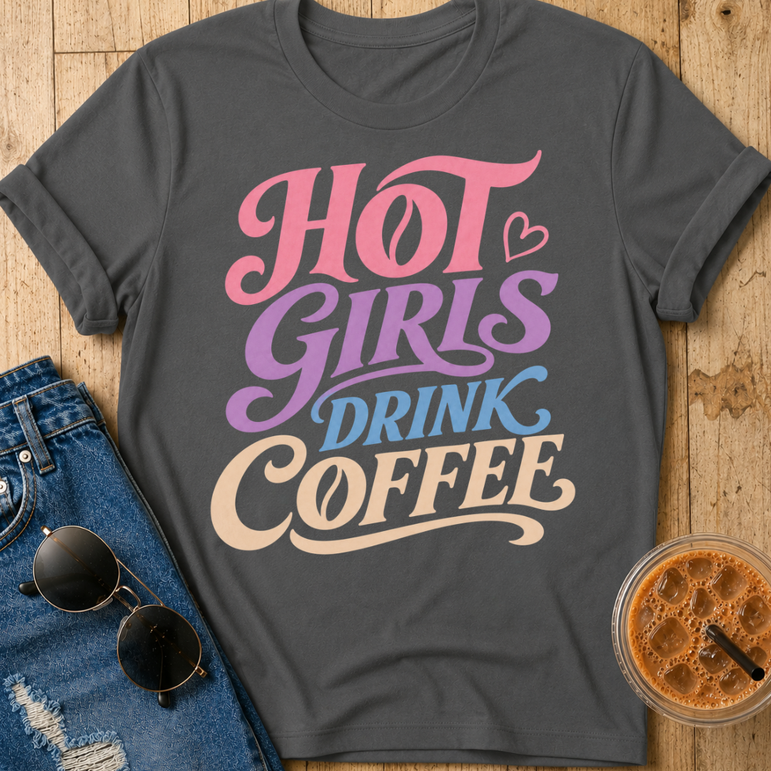 Hot Girls Drink Coffee T-Shirt