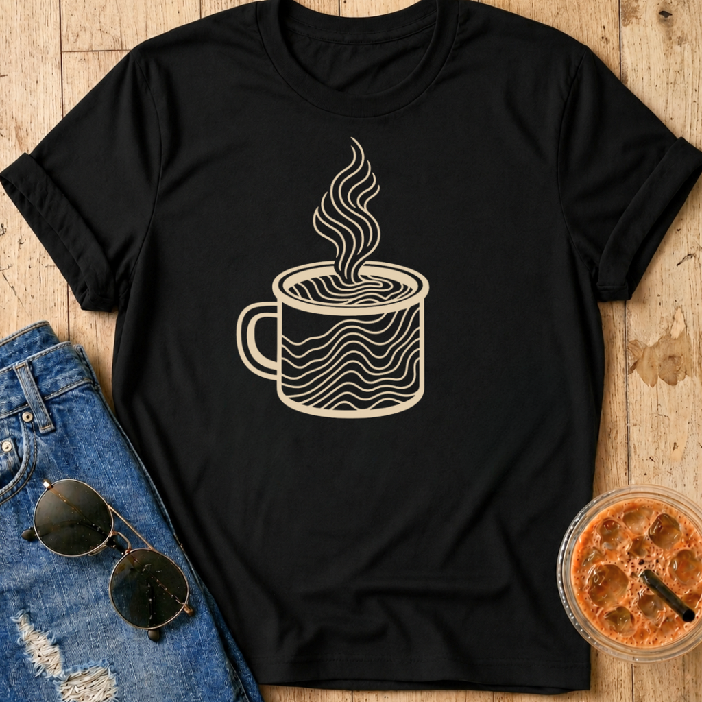 Topographical Coffee T-Shirt