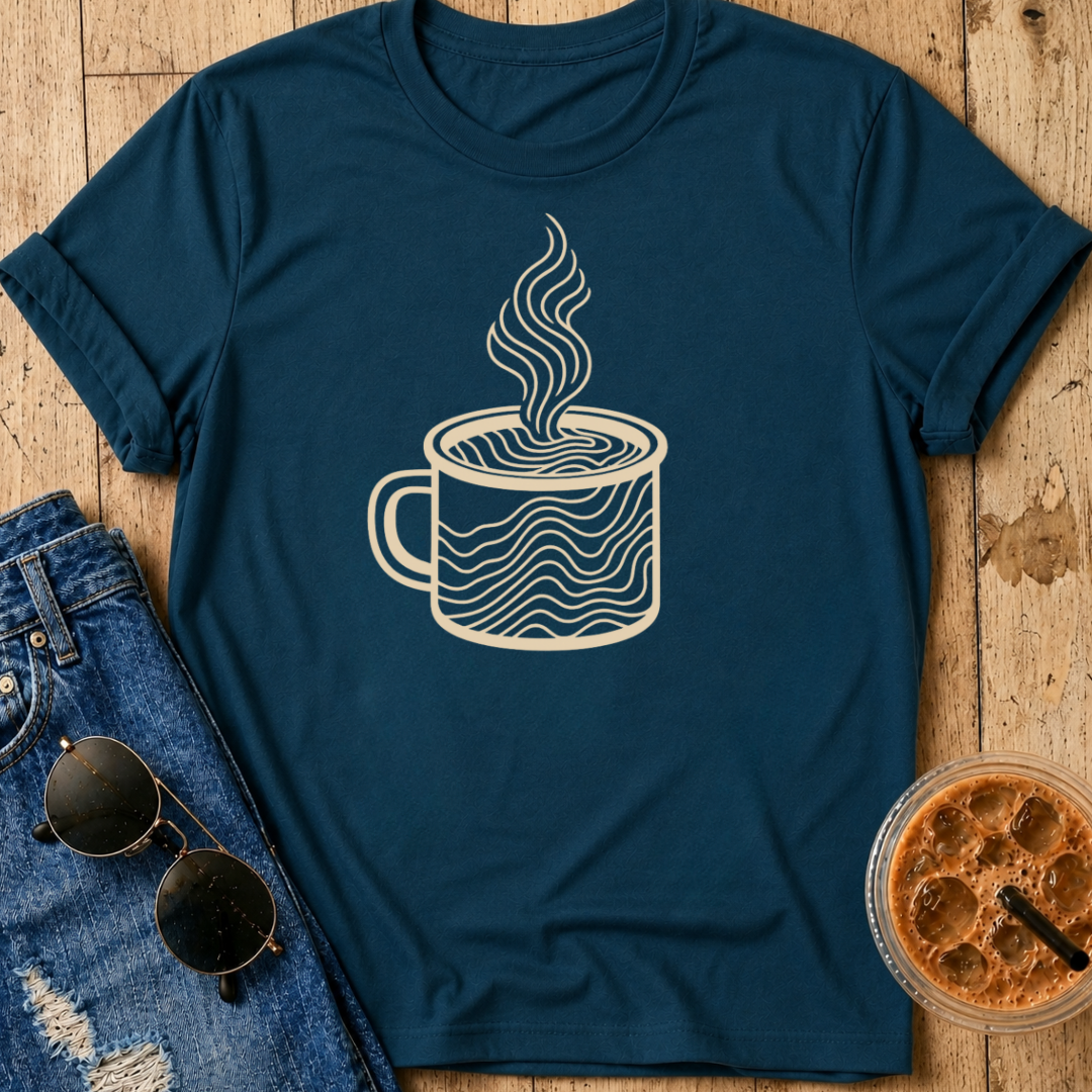 Topographical Coffee T-Shirt