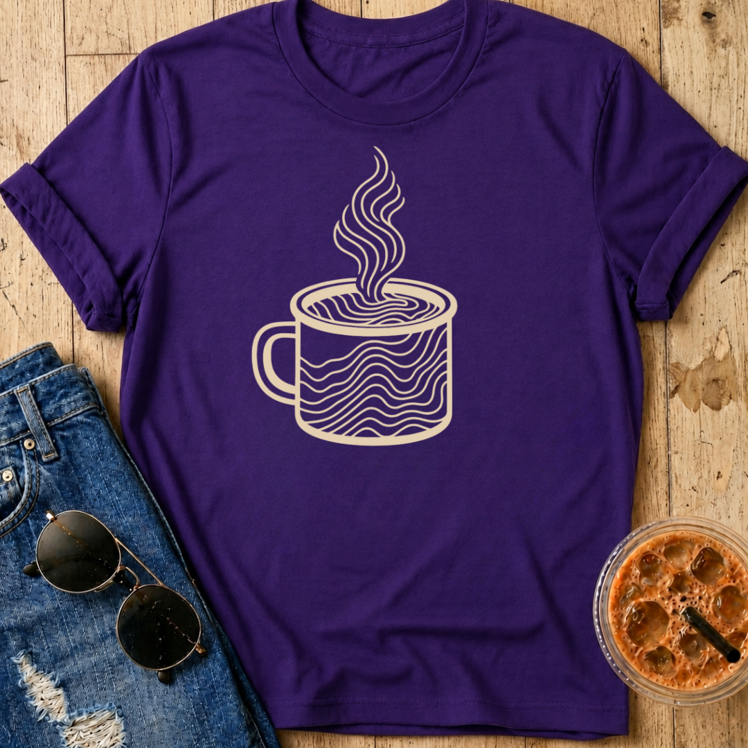 Topographical Coffee T-Shirt