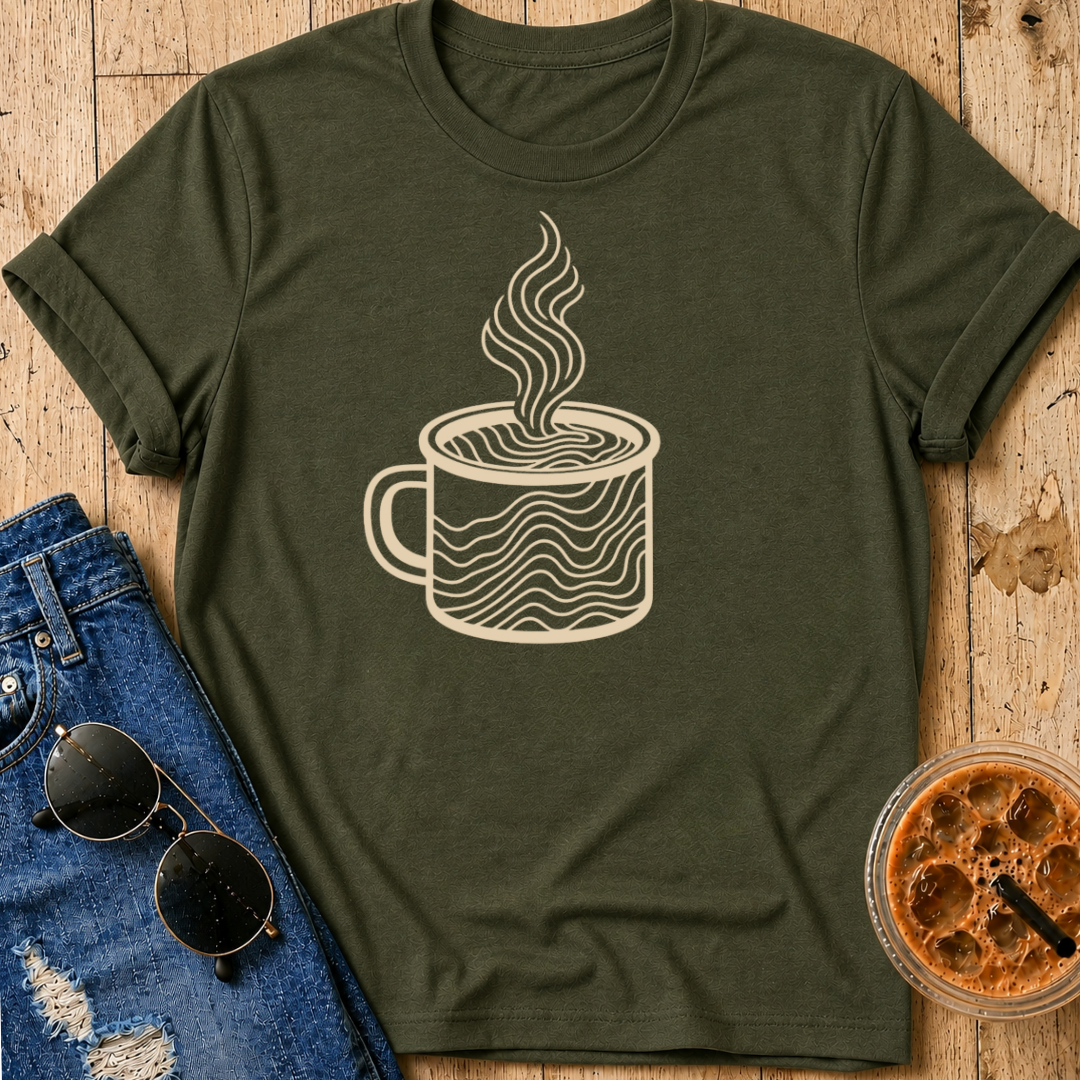 Topographical Coffee T-Shirt