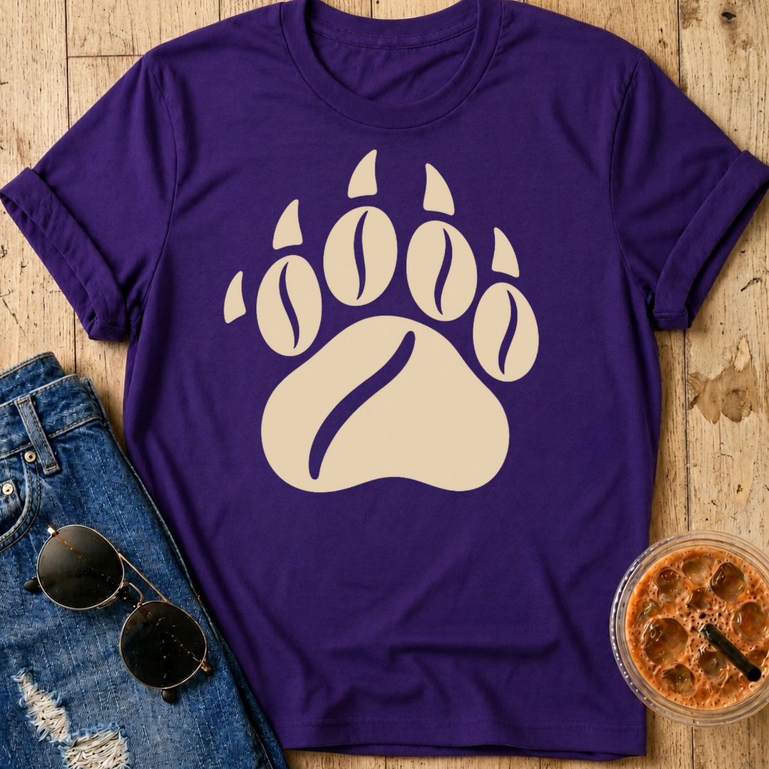 Coffee Bear Paw T-Shirt