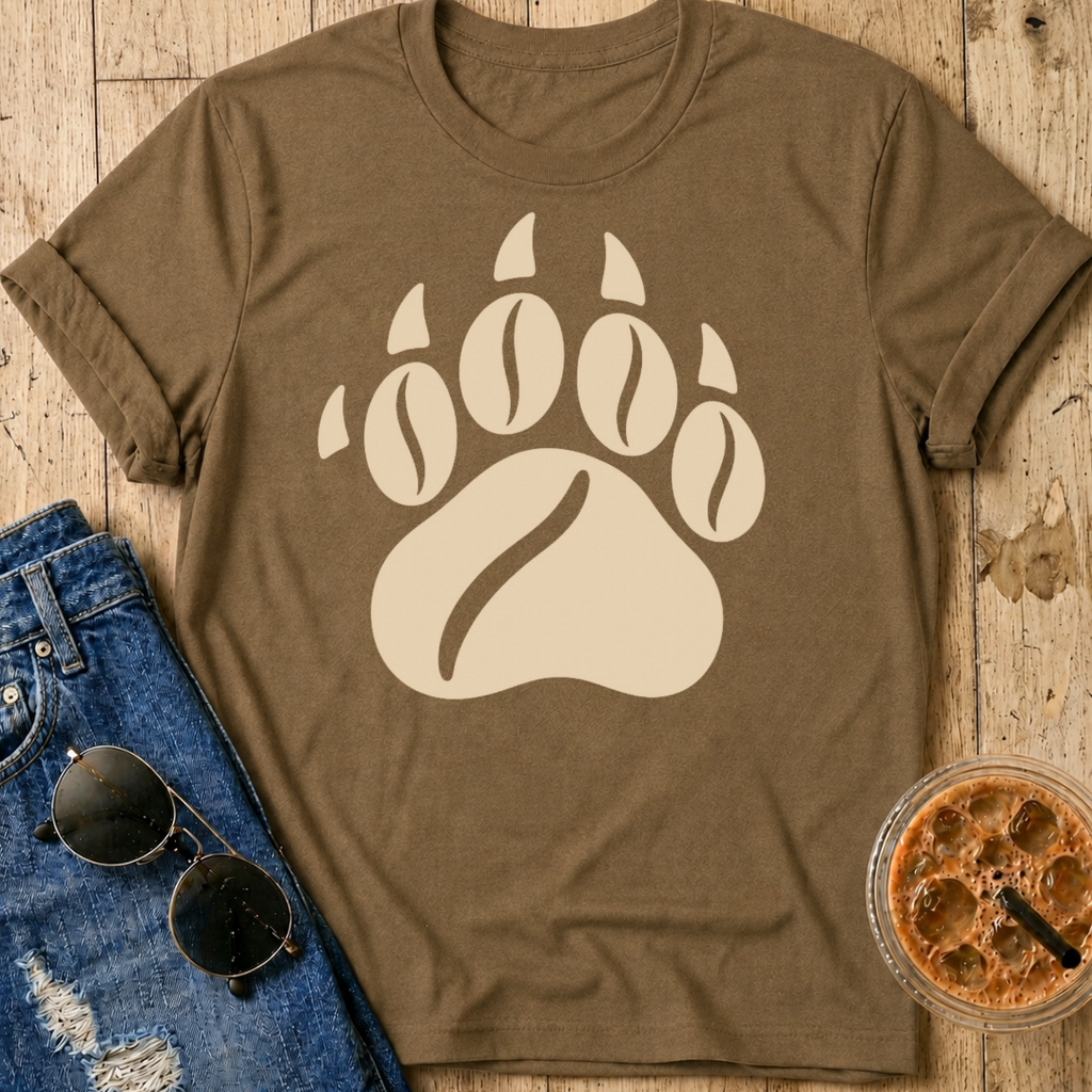Coffee Bear Paw T-Shirt