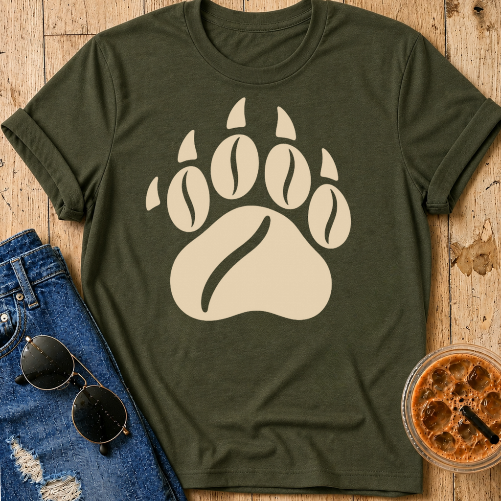 Coffee Bear Paw T-Shirt