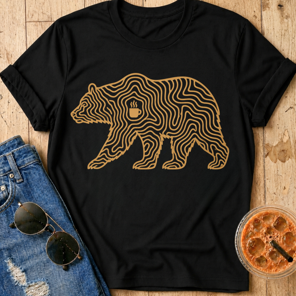 Topographical Bear T-Shirt