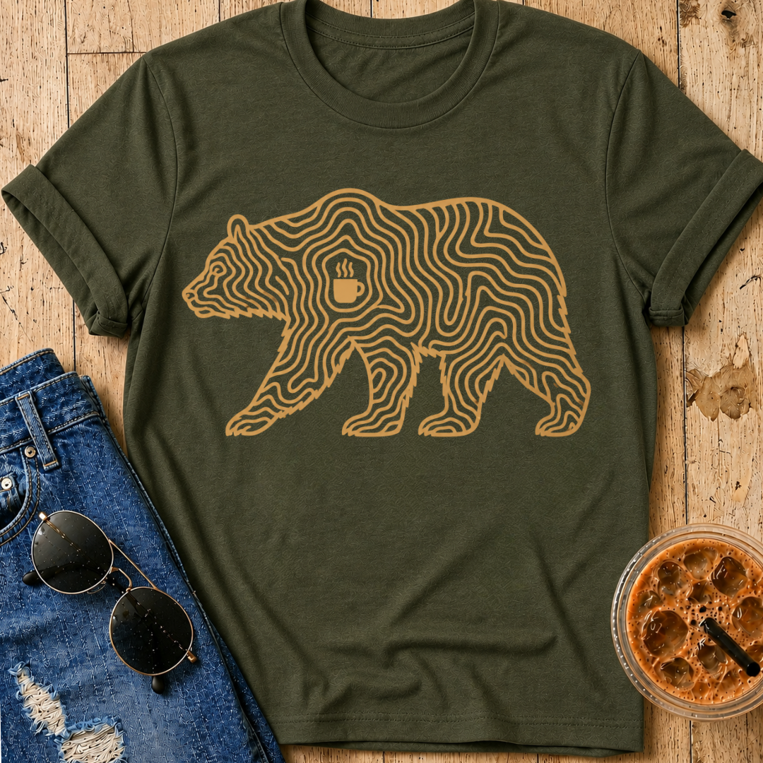 Topographical Bear T-Shirt