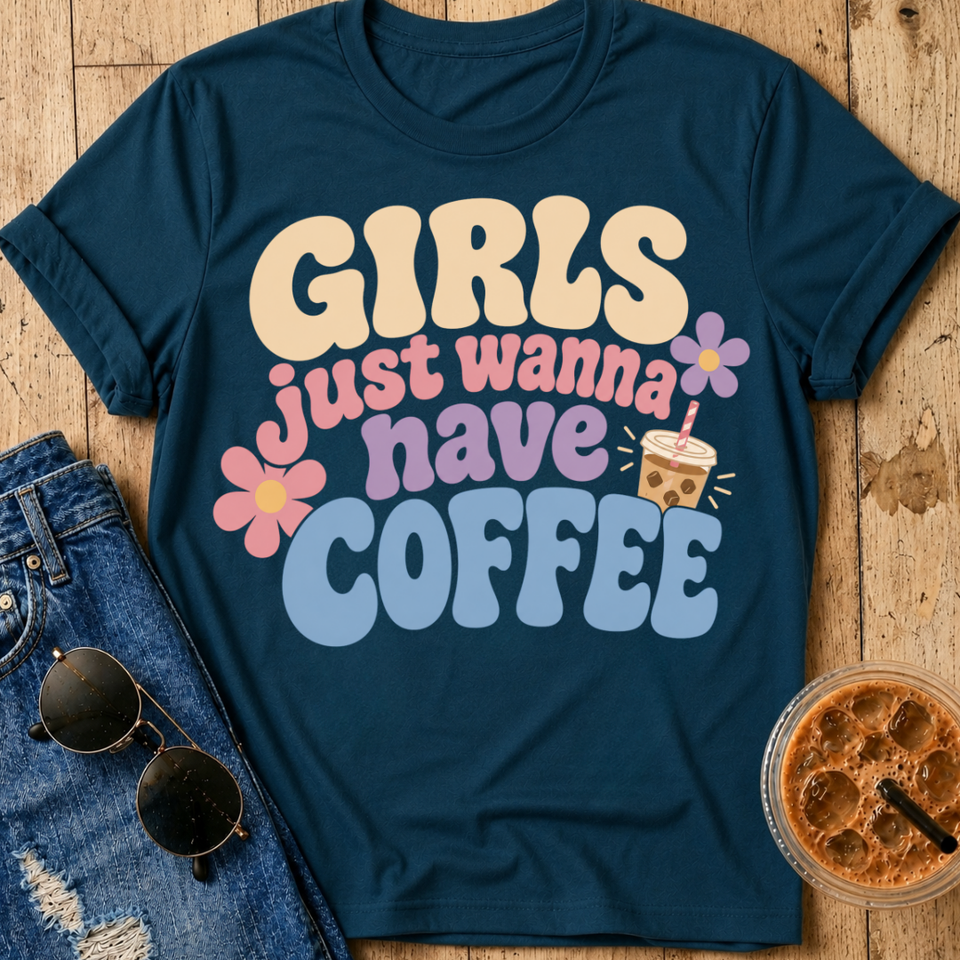 Girls Just Wanna Have Coffee T-Shirt