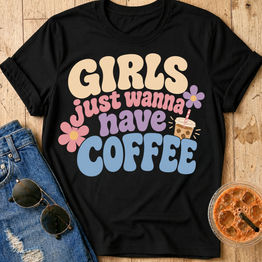 Girls Just Wanna Have Coffee T-Shirt