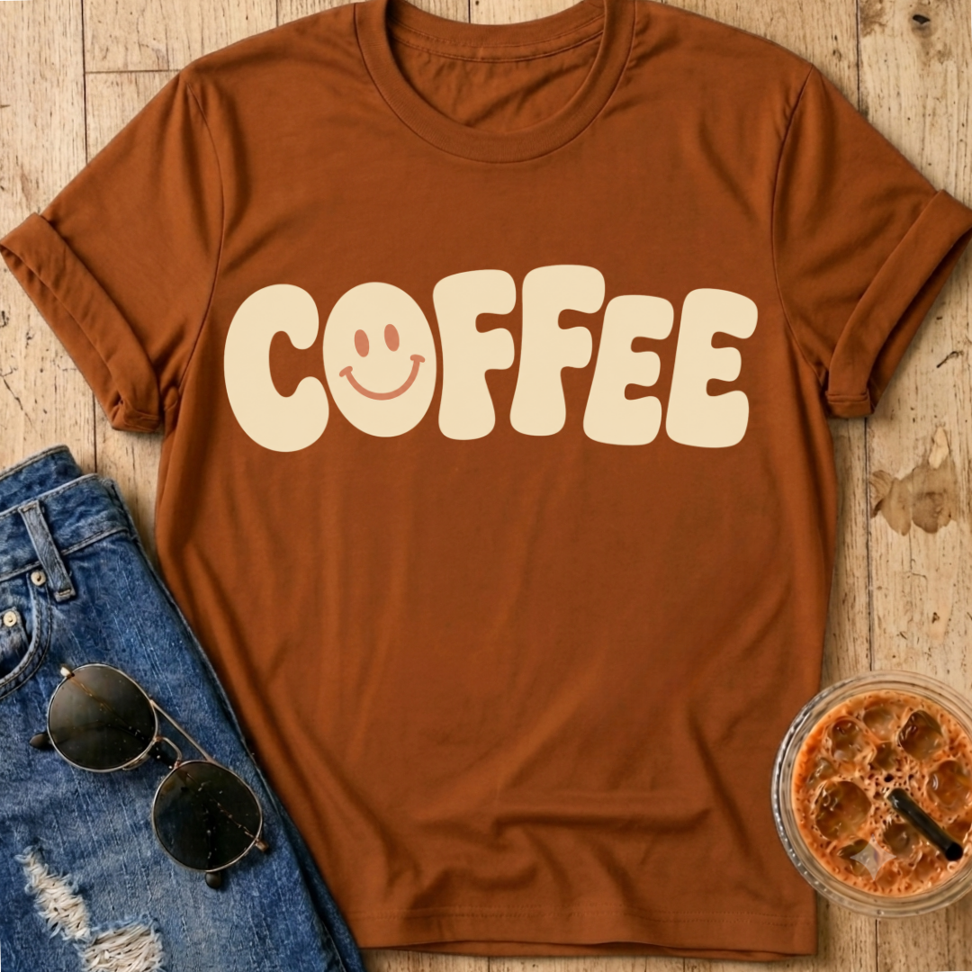 Coffee Smiley T-Shirt