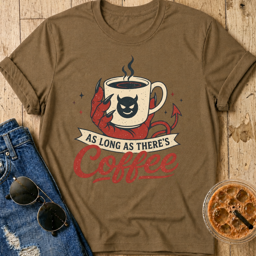 As Long As There's Coffee T-Shirt
