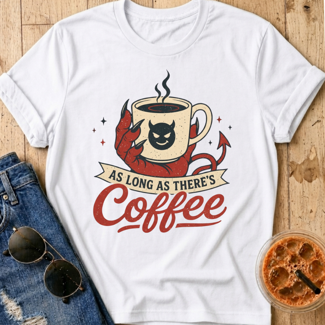 As Long As There's Coffee T-Shirt