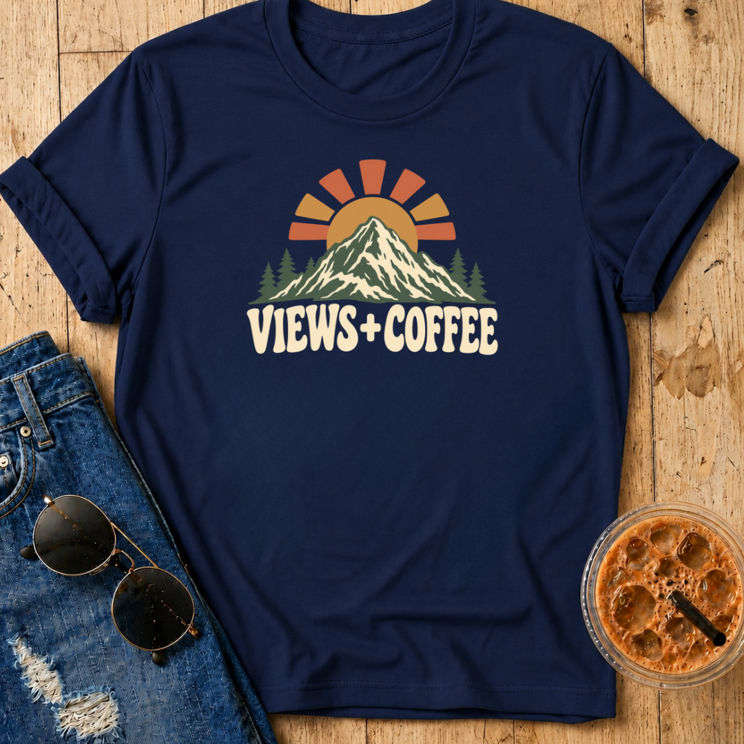 Views + Coffee T-Shirt