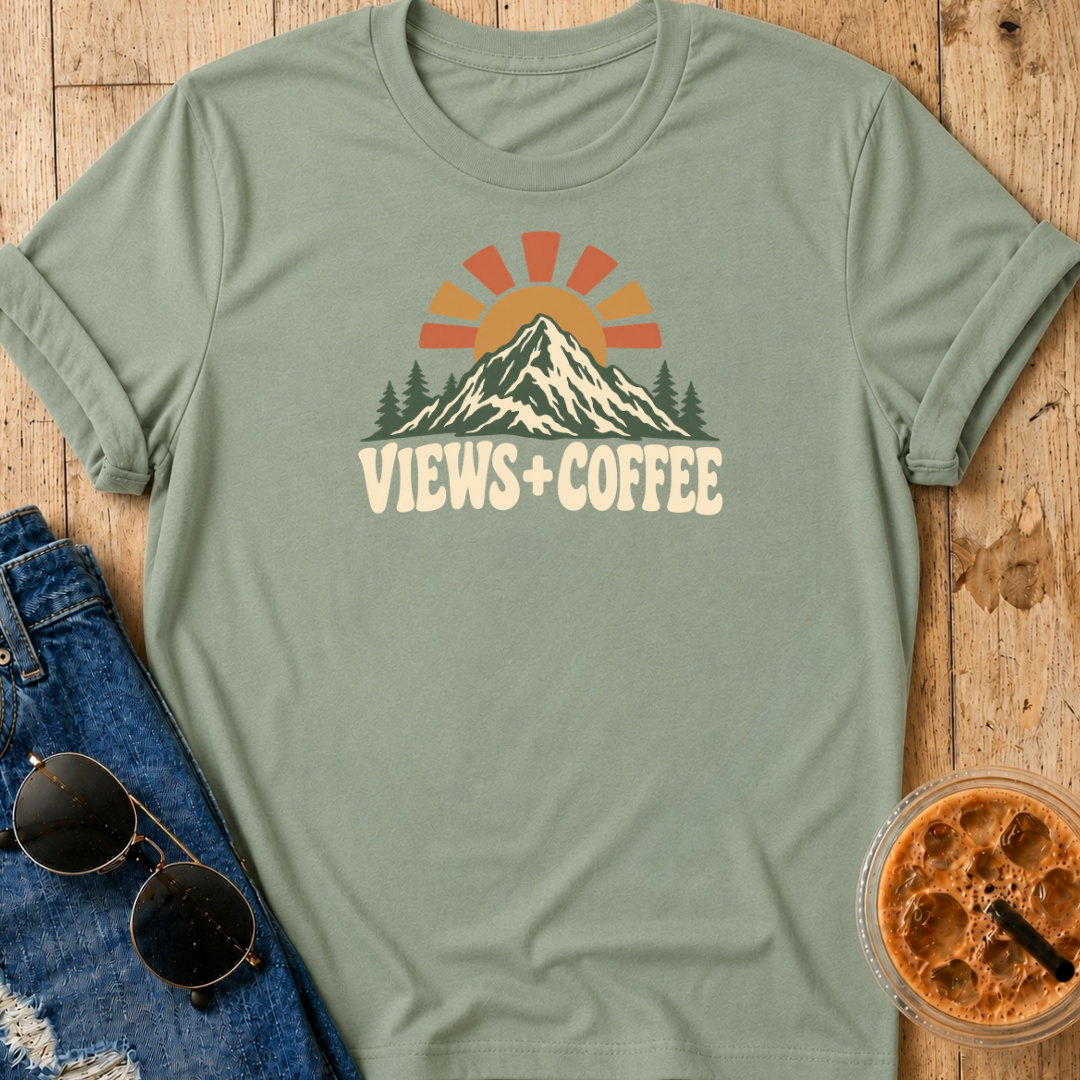 Views + Coffee T-Shirt