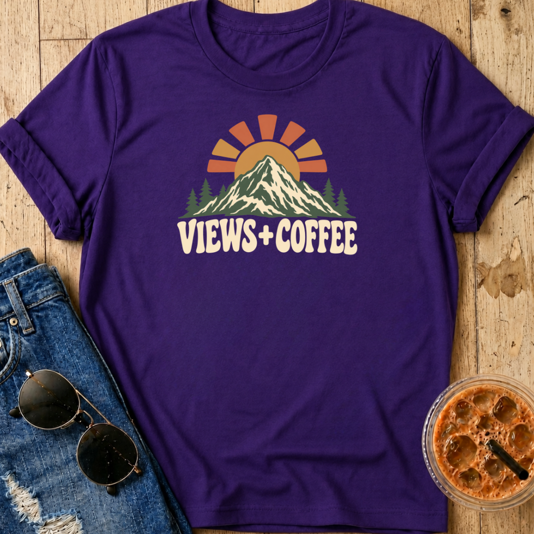 Views + Coffee T-Shirt