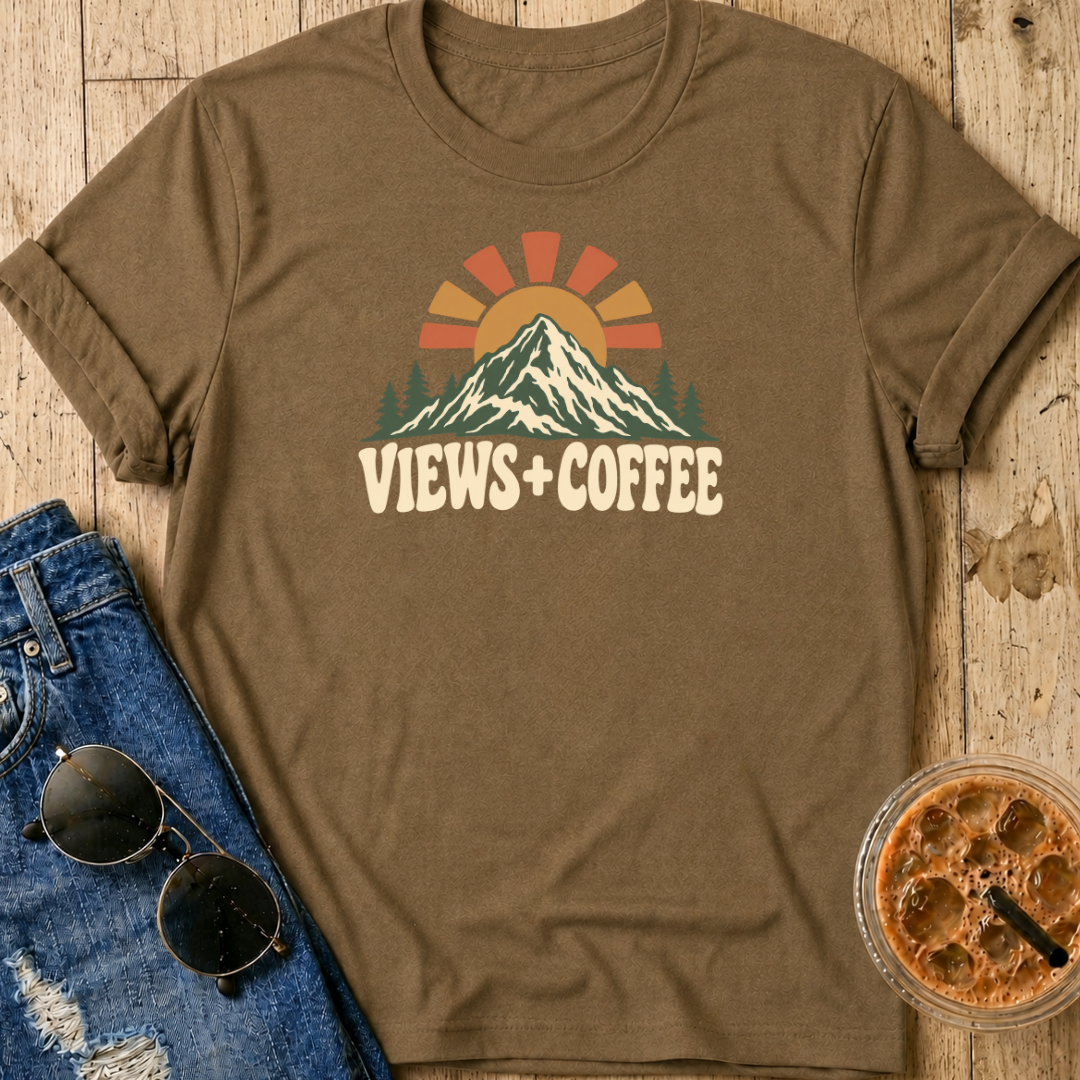 Views + Coffee T-Shirt