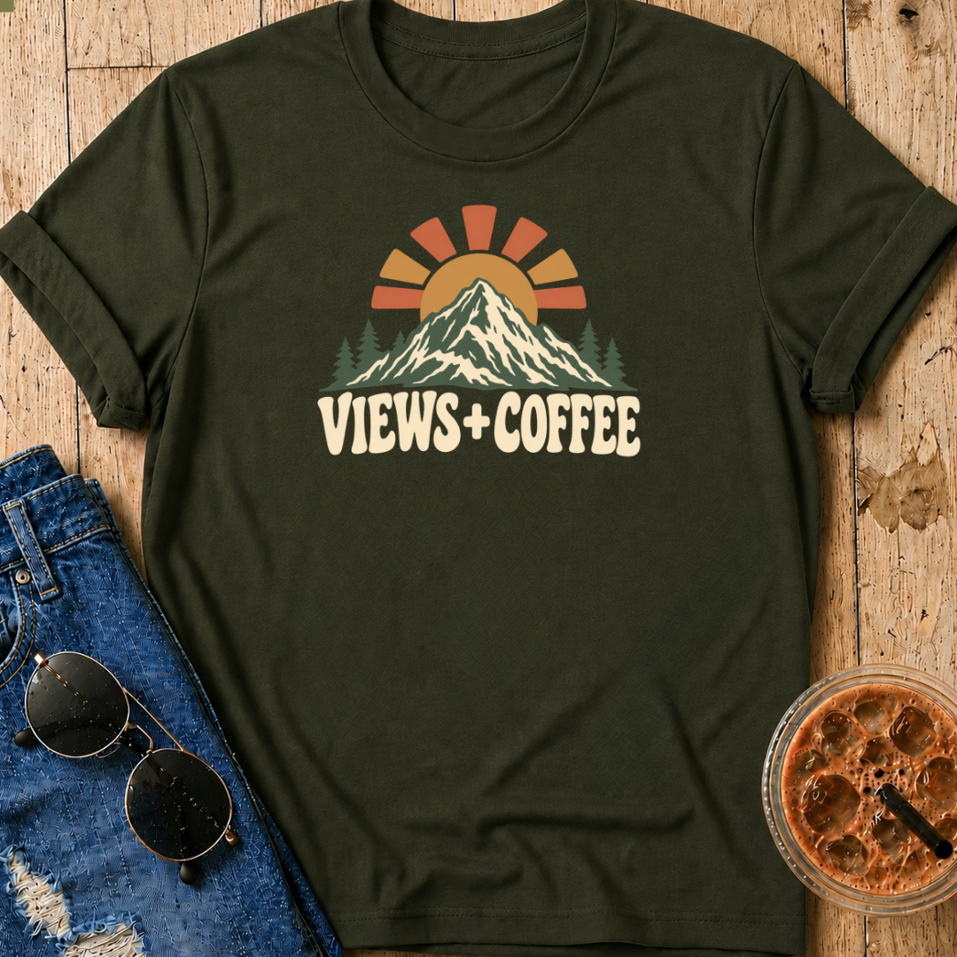Views + Coffee T-Shirt