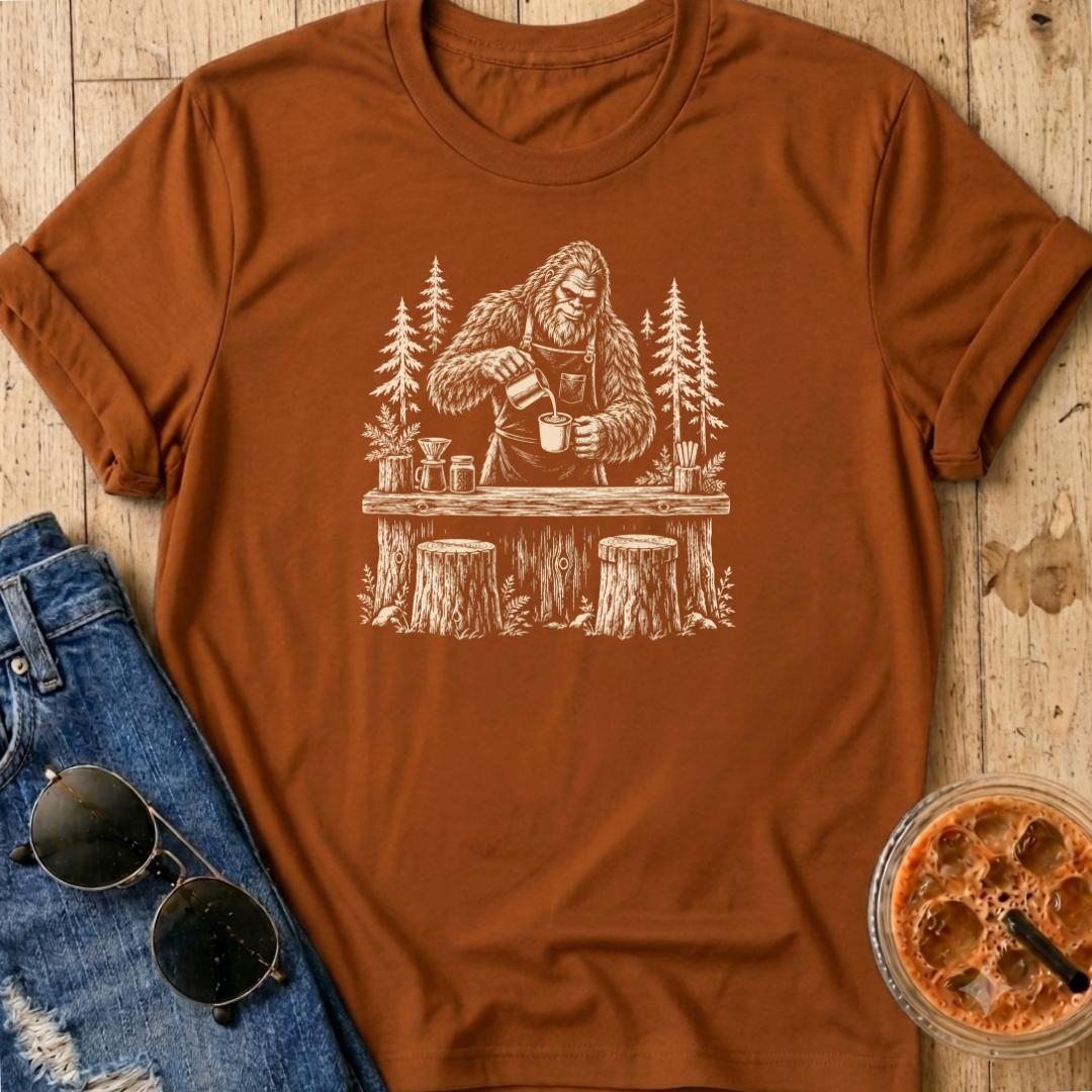 Bigfoot Barista T-Shirt