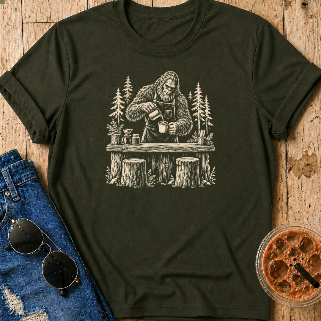 Bigfoot Barista T-Shirt