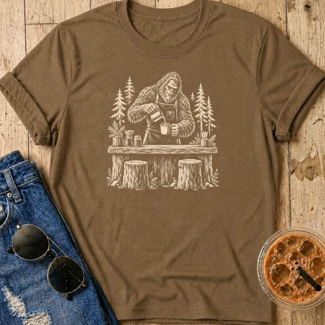 Bigfoot Barista T-Shirt