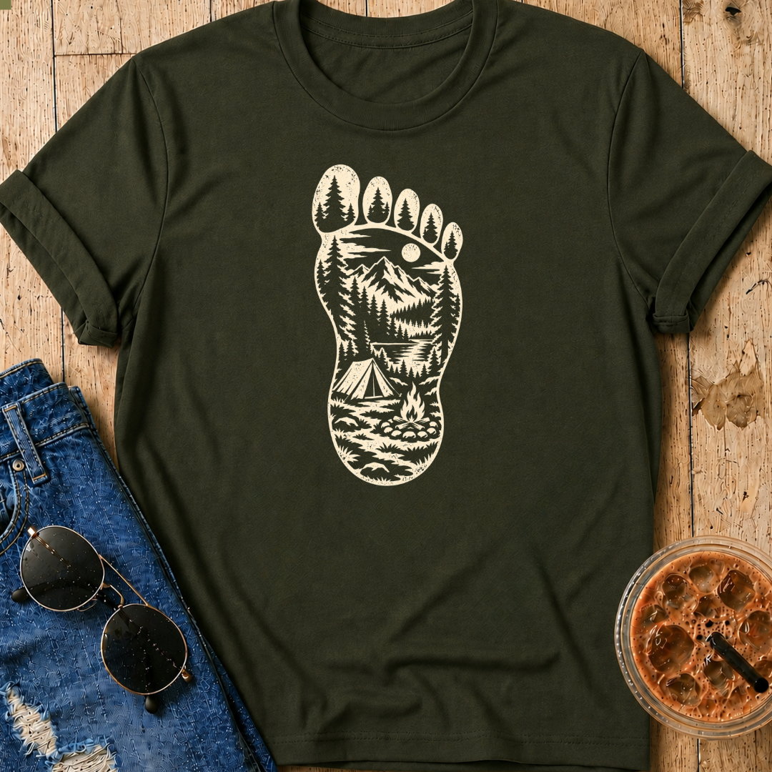 Bigfoot Footprint T-Shirt