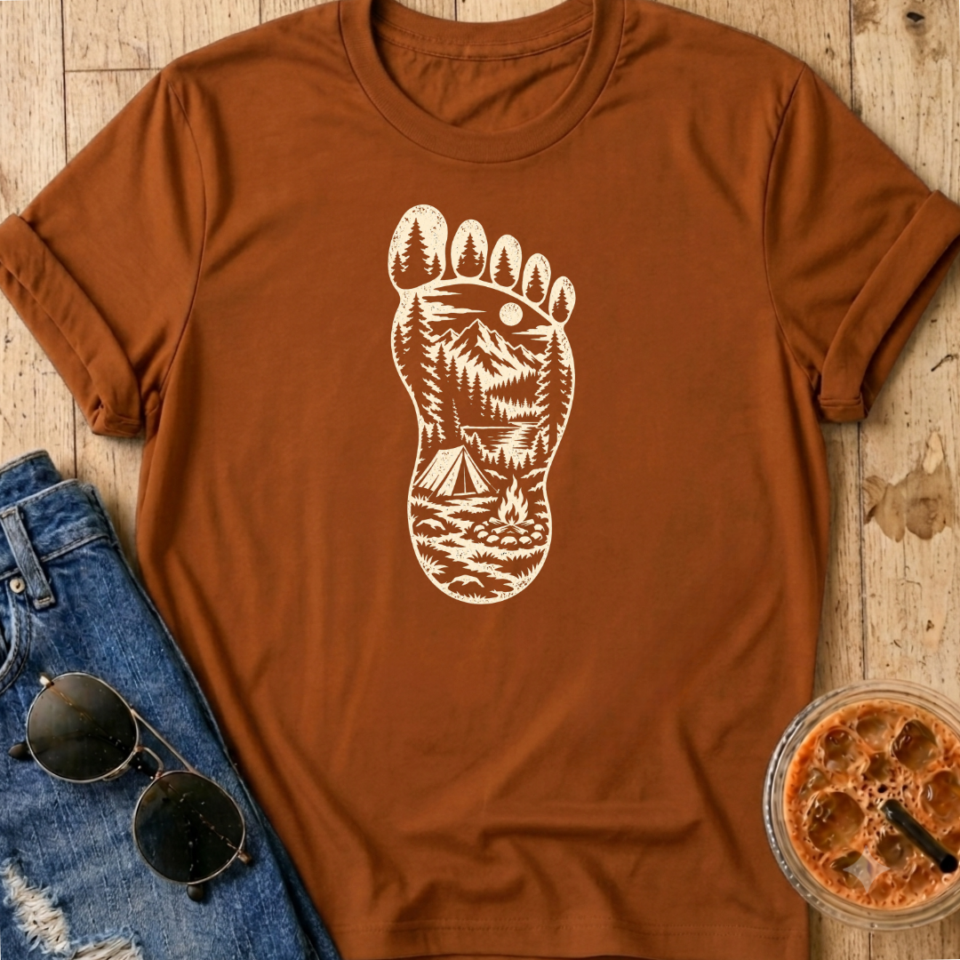 Bigfoot Footprint T-Shirt