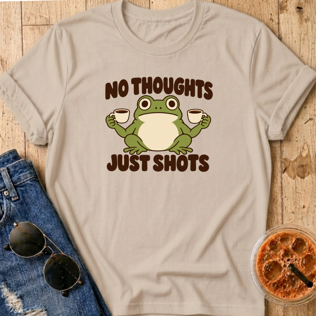 No Thoughts Just Shots T-Shirt