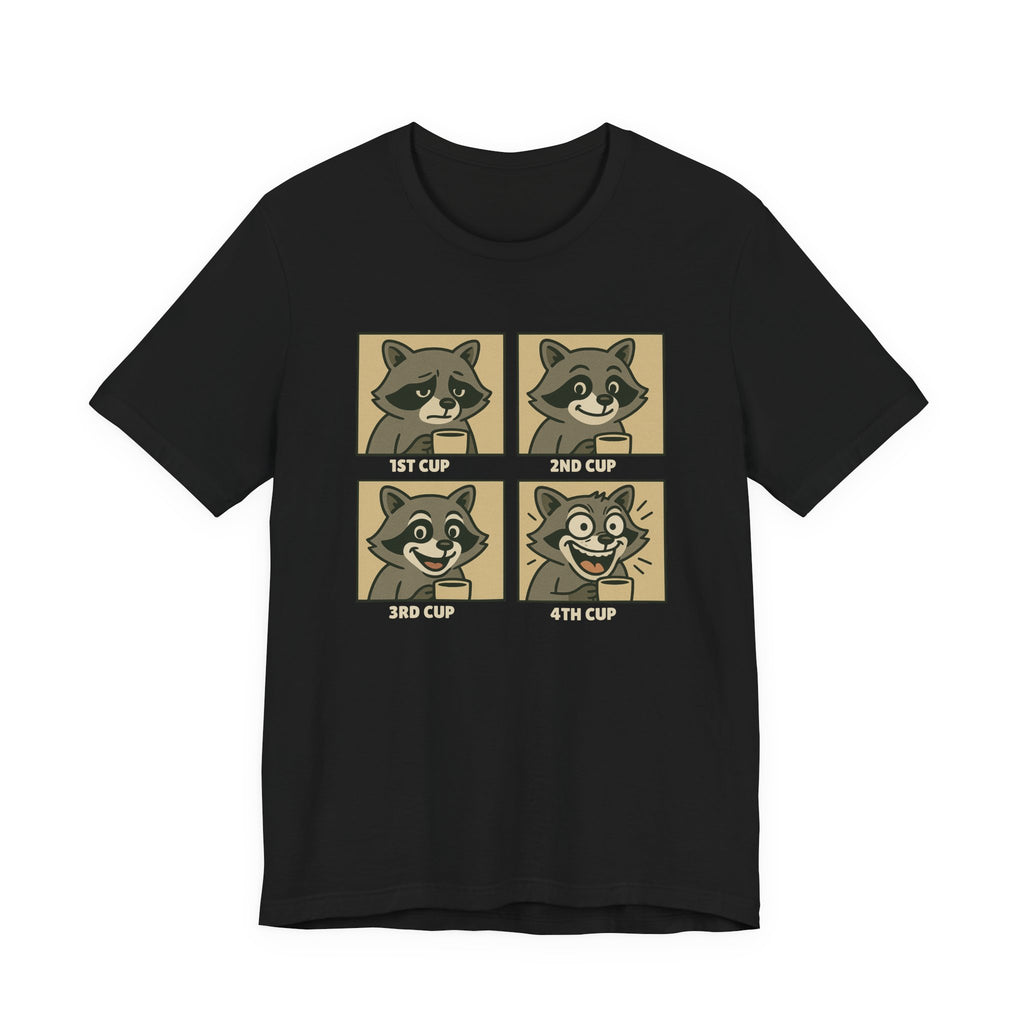 Coffee Mood Raccoon T-Shirt