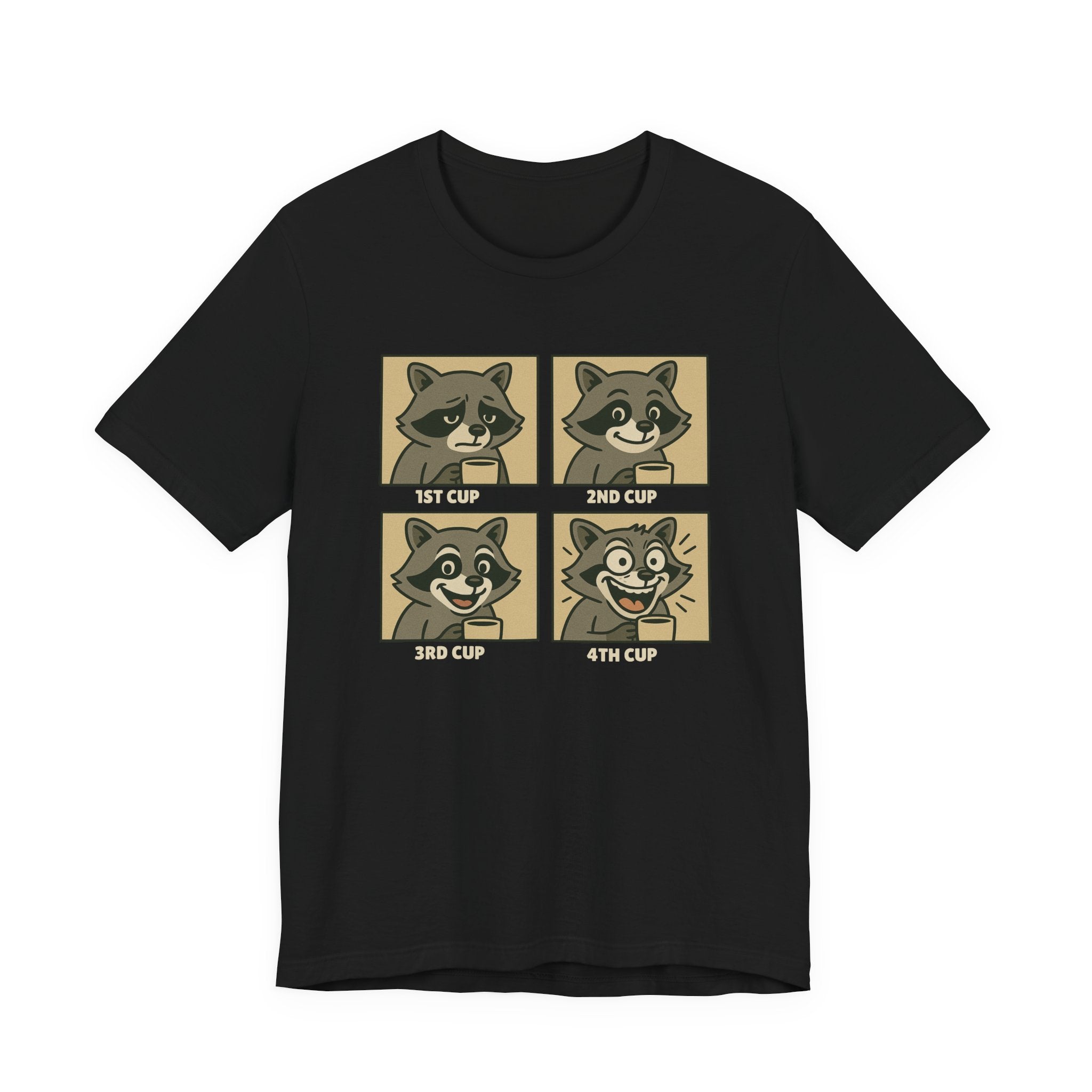 Coffee Mood Raccoon T-Shirt