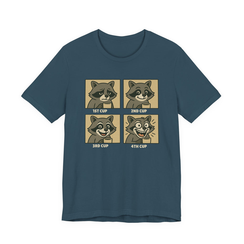 Coffee Mood Raccoon T-Shirt
