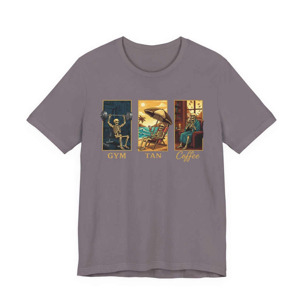 Gym, Tan, Coffee T-Shirt