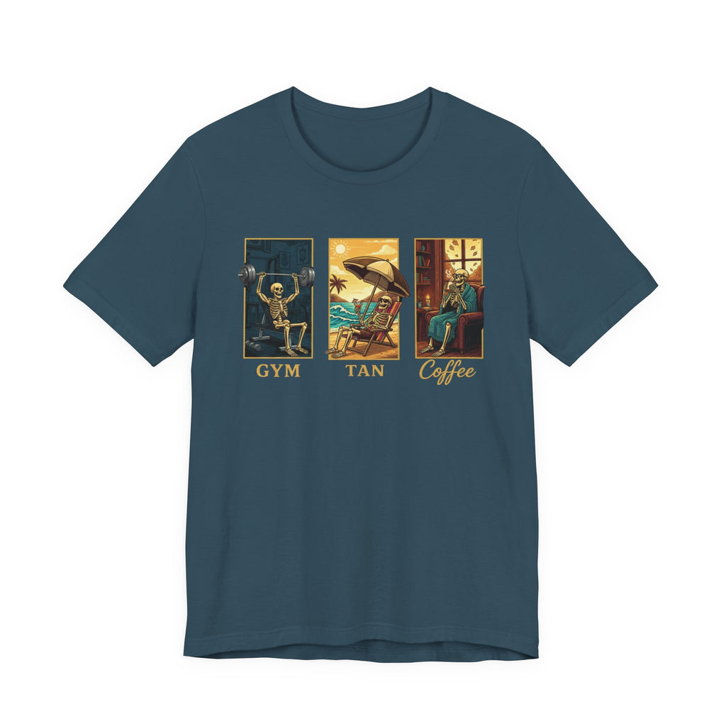 Gym, Tan, Coffee T-Shirt