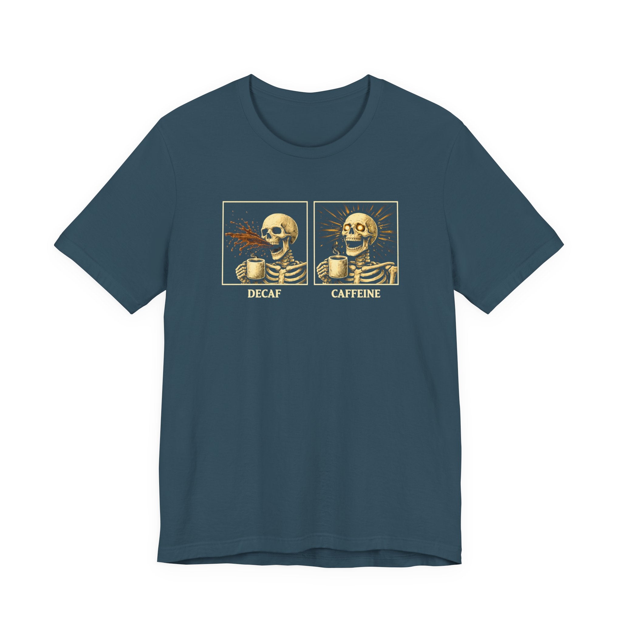 Decaf vs. Caffeine T-Shirt