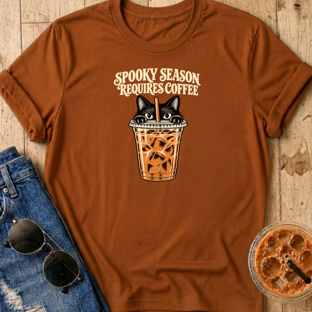 Spooky Season Requires Coffee T-Shirt